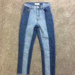 Pacsun Two Toned Mom Jeans